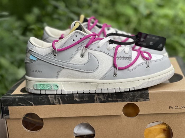 Authentic OFF-WHITE x Nike Dunk Low “The 50” DM1602 114