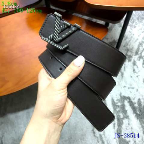 Super Perfect Quality LV Belts(100% Genuine Leather Steel Buckle)-2510