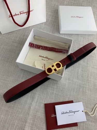 Super Perfect Quality Ferragamo Belts(100% Genuine Leather,steel Buckle)-1009