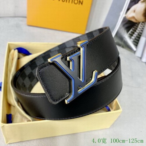 Super Perfect Quality LV Belts(100% Genuine Leather Steel Buckle)-4023