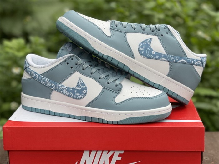 Authentic Nike Dunk Low “Blue Paisley”