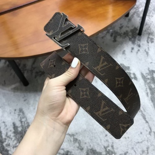 Super Perfect Quality LV Belts(100% Genuine Leather Steel Buckle)-3859