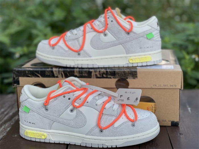 Authentic OFF-WHITE x Nike Dunk Low “The 50” DJ0950 108