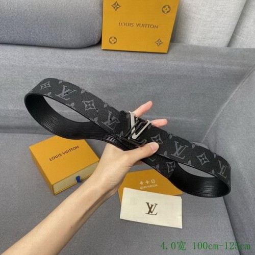 Super Perfect Quality LV Belts(100% Genuine Leather Steel Buckle)-4064