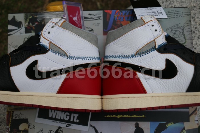 Authentic Union x Air Jordan 1 Retro High OG NRG White Red