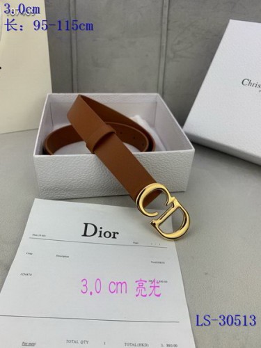 Super Perfect Quality Dior Belts(100% Genuine Leather,steel Buckle)-950
