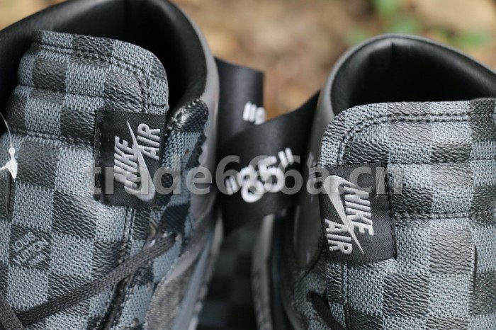 Authentic Off White X LV x Air Jordan 1 Black