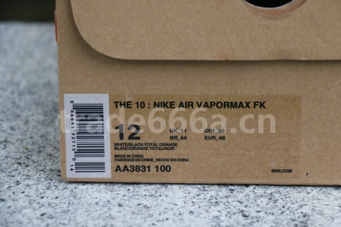 Authentic Off white x Air Vapormax White