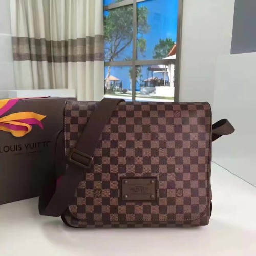 LV Message Brown Bag