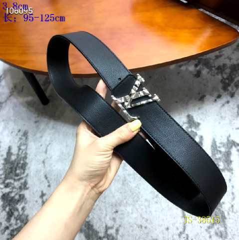 Super Perfect Quality LV Belts(100% Genuine Leather Steel Buckle)-2502