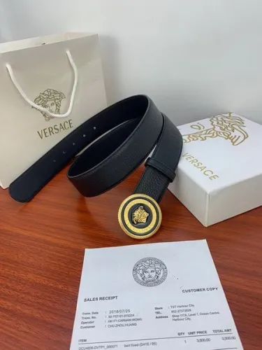 Super Perfect Quality Versace Belts(100% Genuine Leather,Steel Buckle)-1260