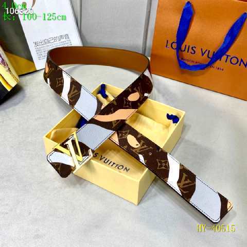 Super Perfect Quality LV Belts(100% Genuine Leather Steel Buckle)-2483