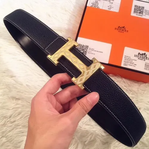 Super Perfect Quality Hermes Belts(100% Genuine Leather,Reversible Steel Buckle)-413