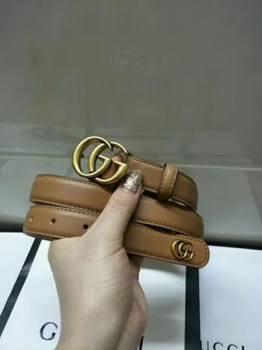 Super Perfect Quality G Belts(100% Genuine Leather,steel Buckle)-3243