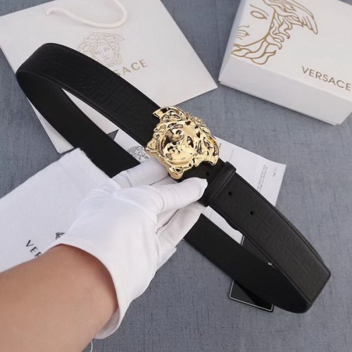 Super Perfect Quality Versace Belts(100% Genuine Leather,Steel Buckle)-448