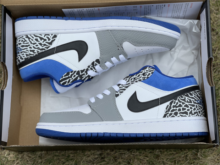 Authentic Air Jordan 1 Low True Blue