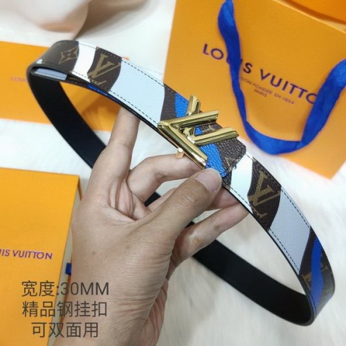 Super Perfect Quality LV Belts(100% Genuine Leather Steel Buckle)-3341