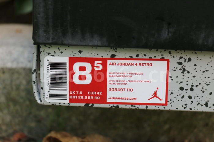 Authentic Air Jordan 4 “Fire Red”
