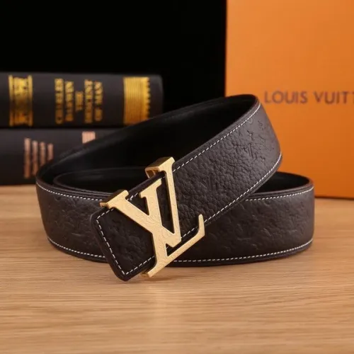 Super Perfect Quality LV Belts(100% Genuine Leather Steel Buckle)-2190