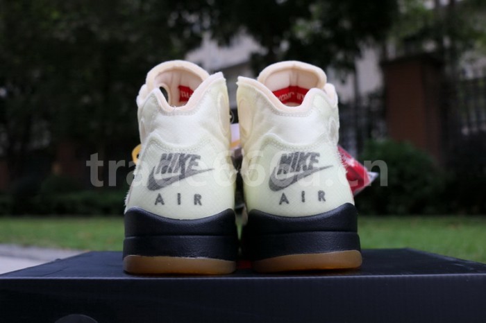 Authentic OFF-WHITE x Air Jordan 5 “Sail”