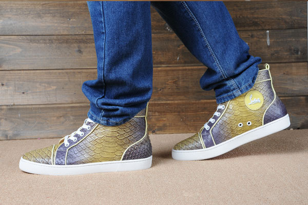 Super Max Perfect Christian Louboutin Rantus Orlato Mens Flat Mixed ColorsSuper Max Perfect Christian Louboutin Strass Mens Flat Suede Navy Blue(with receipt)