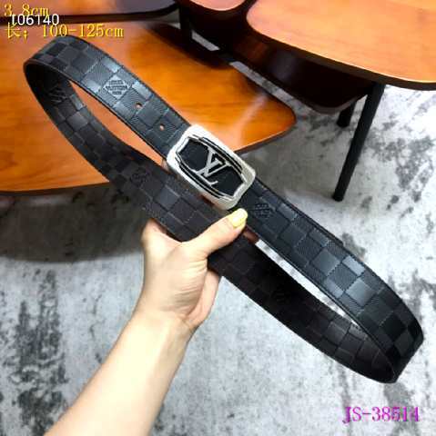 Super Perfect Quality LV Belts(100% Genuine Leather Steel Buckle)-2512