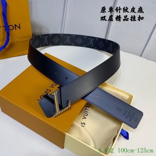 Super Perfect Quality LV Belts(100% Genuine Leather Steel Buckle)-2850