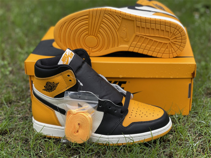 Authentic Air Jordan 1 High OG “Yellow Toe” 2022