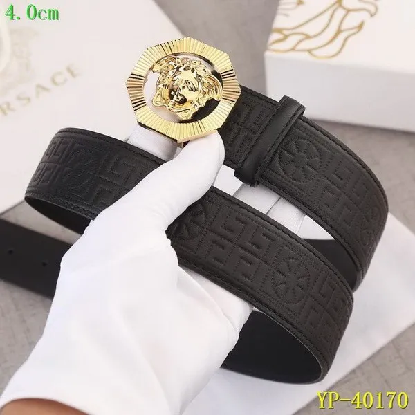 Super Perfect Quality Versace Belts(100% Genuine Leather,Steel Buckle)-093