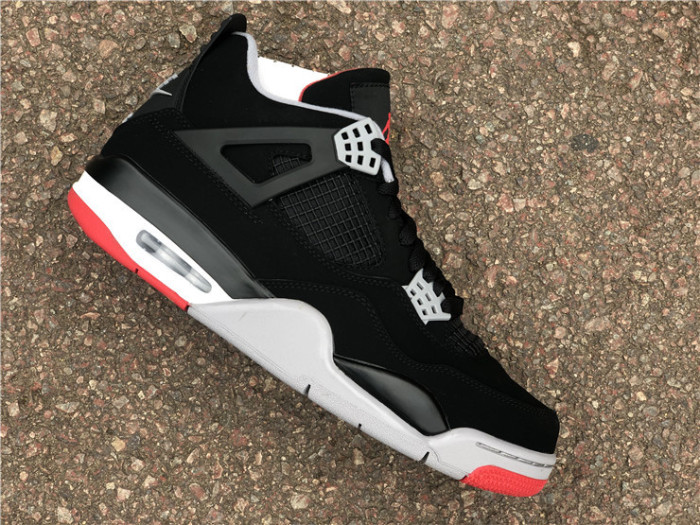 Authentic Air Jordan 4 Bred 2019