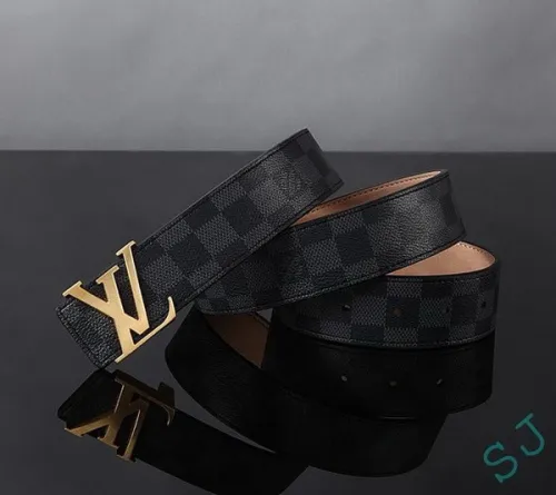 Super Perfect Quality LV Belts(100% Genuine Leather Steel Buckle)-3702