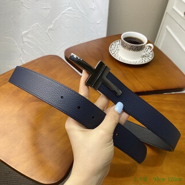 Super Perfect Quality Tom Ford Belts(100% Genuine Leather,Reversible Steel Buckle)-005