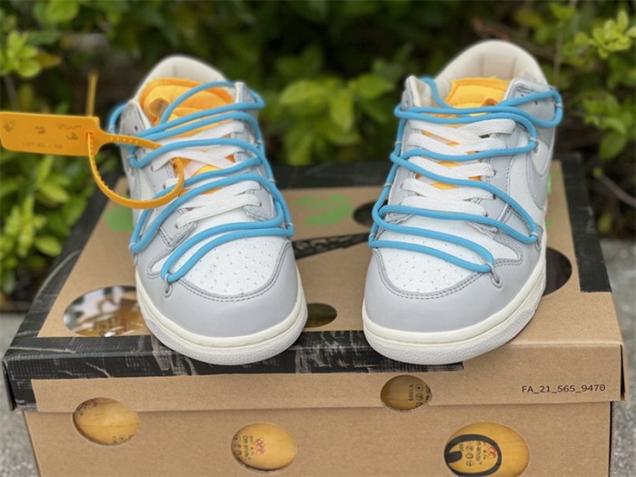 Authentic OFF-WHITE x Nike Dunk Low “The 50” DM1602 115