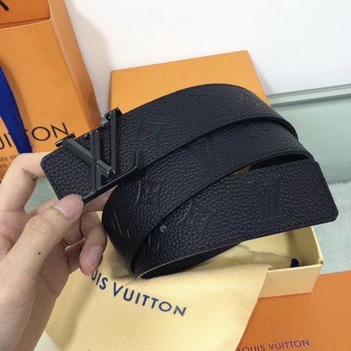 Super Perfect Quality LV Belts(100% Genuine Leather Steel Buckle)-1164
