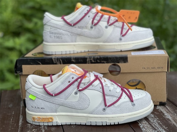 Authentic OFF-WHITE x Nike Dunk Low “The 50”DJ0950 114