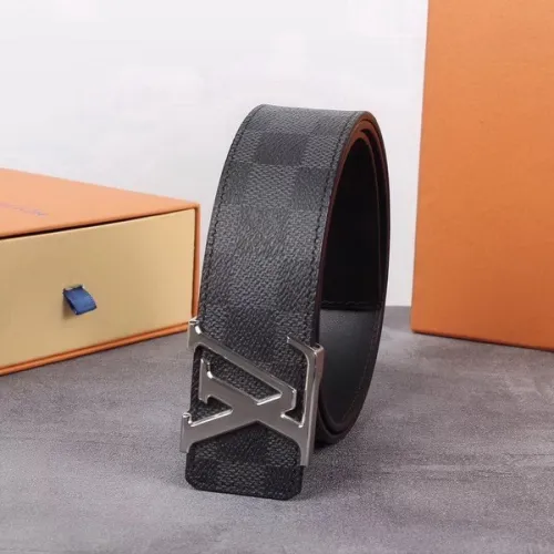 Super Perfect Quality LV Belts(100% Genuine Leather Steel Buckle)-1898