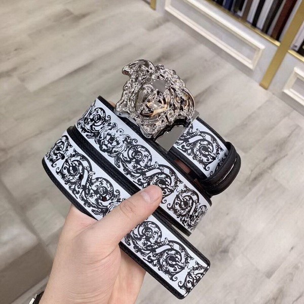 Super Perfect Quality Versace Belts(100% Genuine Leather,Steel Buckle)-580