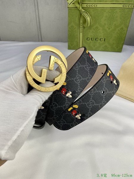 Super Perfect Quality G Belts(100% Genuine Leather,steel Buckle)-2955