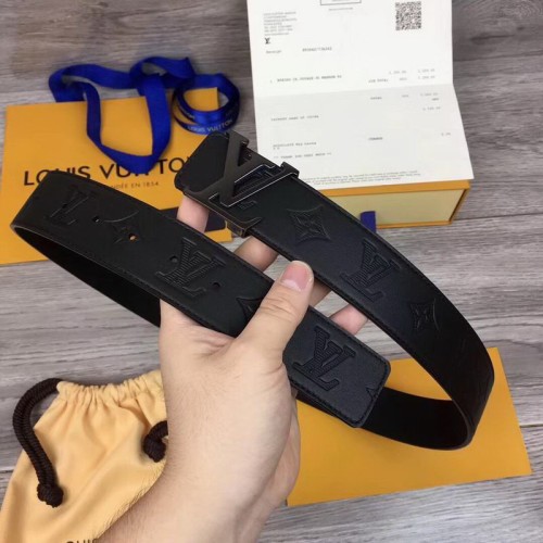 Super Perfect Quality LV Belts(100% Genuine Leather Steel Buckle)-1545