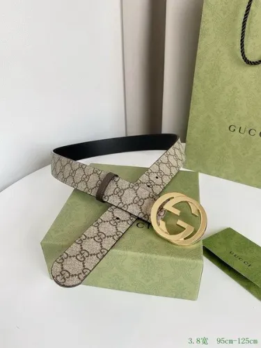 Super Perfect Quality G Belts(100% Genuine Leather,steel Buckle)-2908