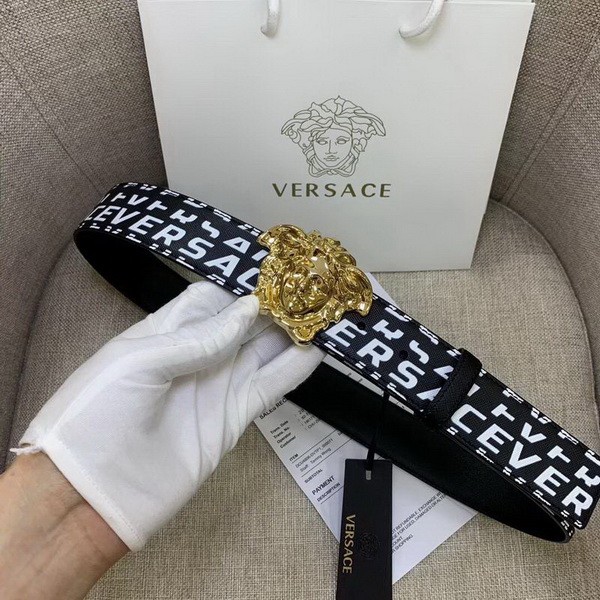 Super Perfect Quality Versace Belts(100% Genuine Leather,Steel Buckle)-441