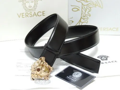 Super Perfect Quality Versace Belts(100% Genuine Leather,Steel Buckle)-865