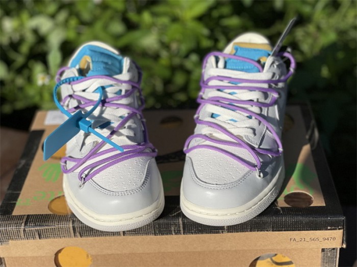 Authentic OFF-WHITE x Nike Dunk Low “The 50” DM1602 125