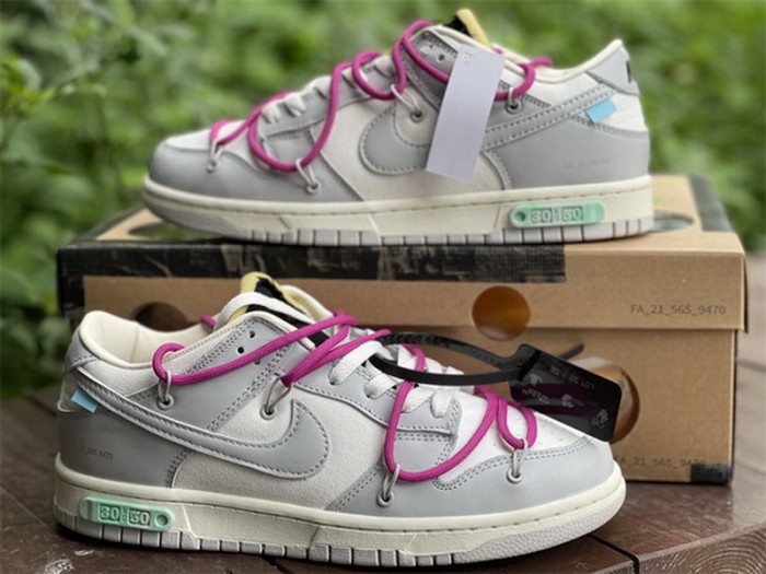 Authentic OFF-WHITE x Nike Dunk Low “The 50” DM1602 114