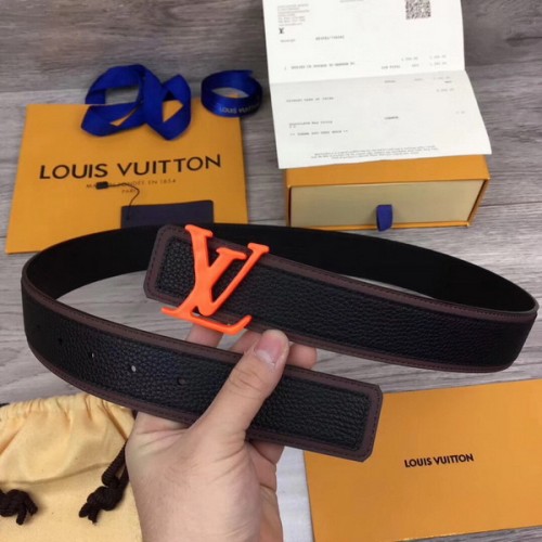 Super Perfect Quality LV Belts(100% Genuine Leather Steel Buckle)-4128