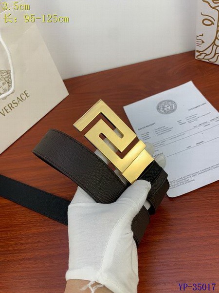 Super Perfect Quality Versace Belts(100% Genuine Leather,Steel Buckle)-584