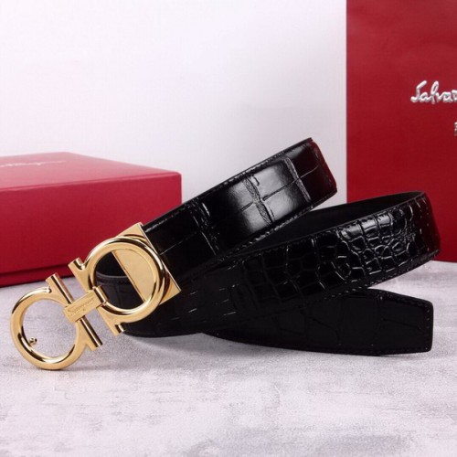 Super Perfect Quality Ferragamo Belts(100% Genuine Leather,steel Buckle)-804