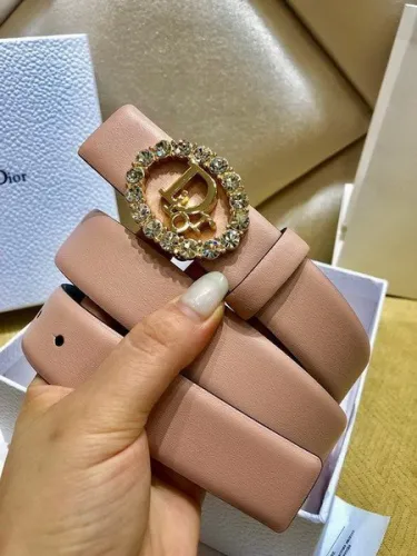 Super Perfect Quality Dior Belts(100% Genuine Leather,steel Buckle)-608