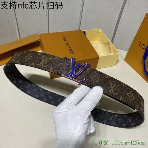Super Perfect Quality LV Belts(100% Genuine Leather Steel Buckle)-4002