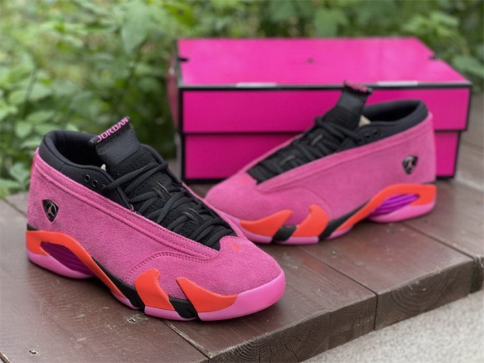 Authentic Air Jordan 14 Low “Shocking Pink” WMNS